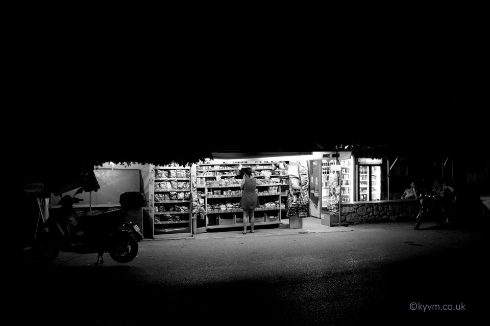 The roadside kiosk is alive and well in small towns and villages. Late into the evening people come and go, sit and talk, smoke and drink.  Pub culture is not inherent in Greece, but socialising, company and friends are to be found everywhere you look.